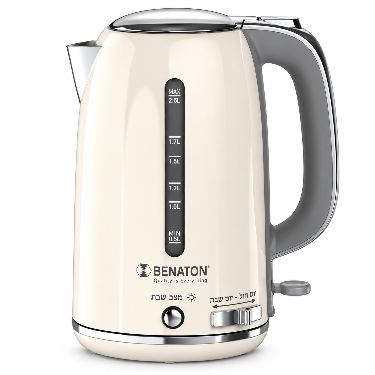 BT-77020Cream.png קומקום שבת "עטרת" שמנת BT-770 2.5L