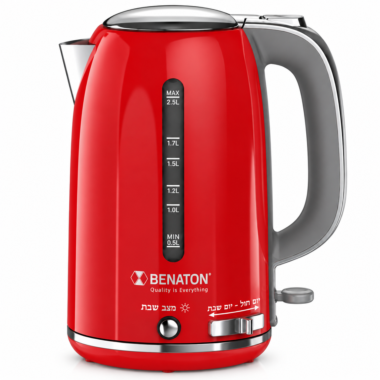 BT-77020Red.png קומקום שבת "עטרת" אדום BT-770 2.5L