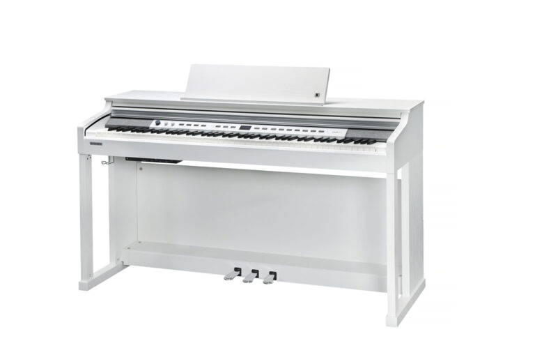 Kurzweil CUP P1 לבן, פסנתר חשמלי נייח עם כיסא