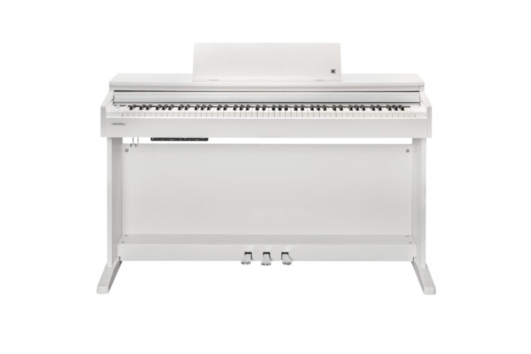 Kurzweil M215 לבן, פסנתר חשמלי נייח עם כיסא