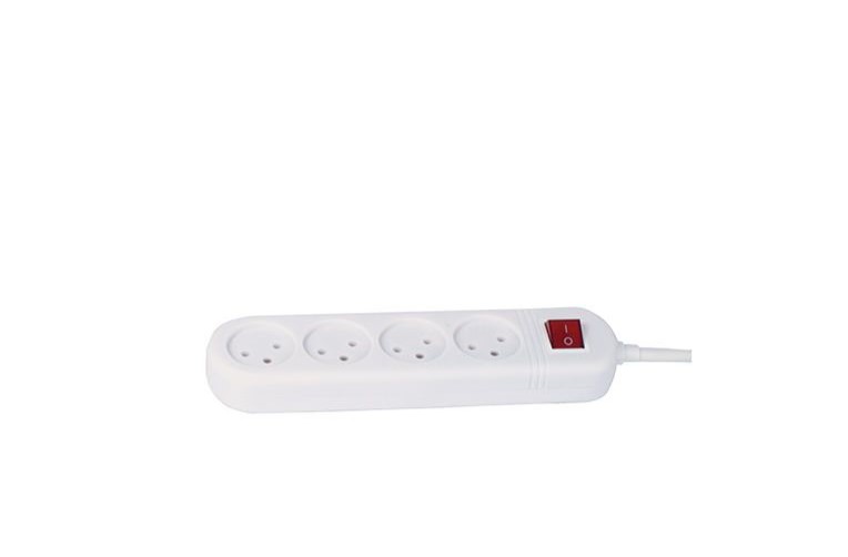 OM-Q-04K-1M.jpg רב שקע + מפסק 1מ'/0.75 4 שקעים OMEGA – דגם TG1221