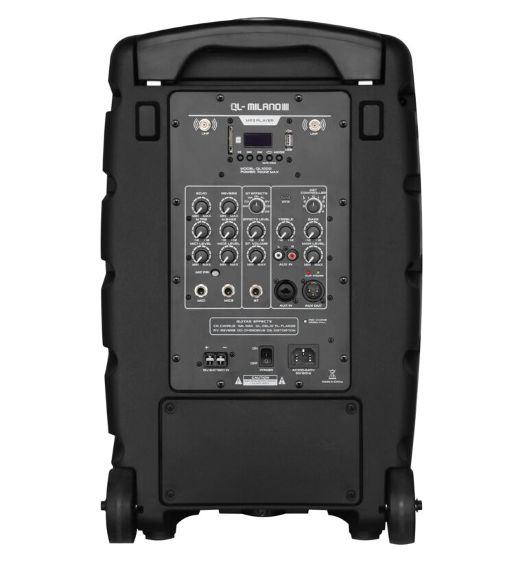 QL Milano QL1000, מערכת הגברה ניידת 700W עם כיוון טונציה