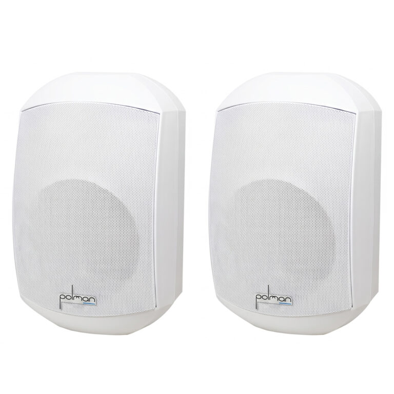 Polman Rivox500W, זוג רמקולים אלחוטיים לגינה, עמידים למים