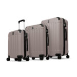 סט 3 מזוודות יוקרתיות טופ מט Swiss Hufesen SF5004
