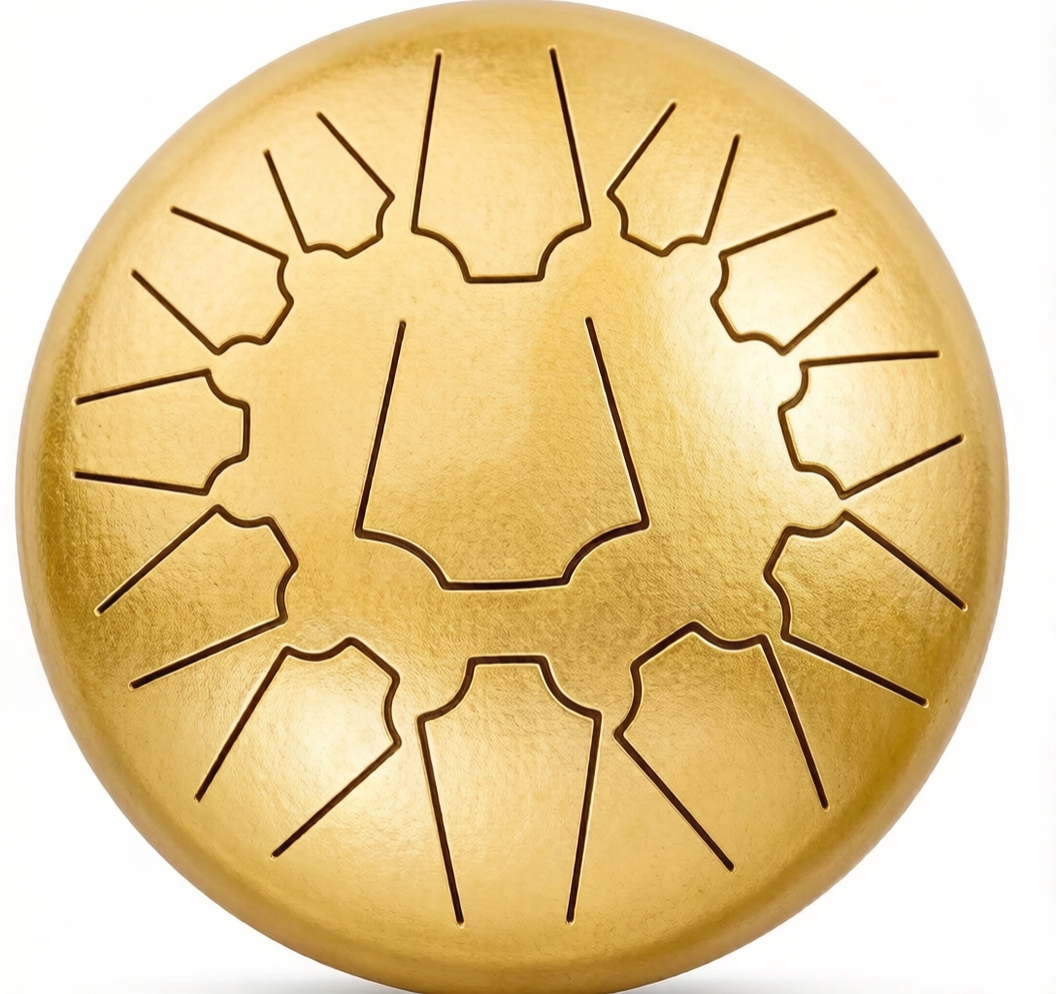 WeChat-Image_20260413172822.jpg KOALA YWPD-1213A צהוב – תוף לשוניות 12 אינץ' עם תיק ומקלות