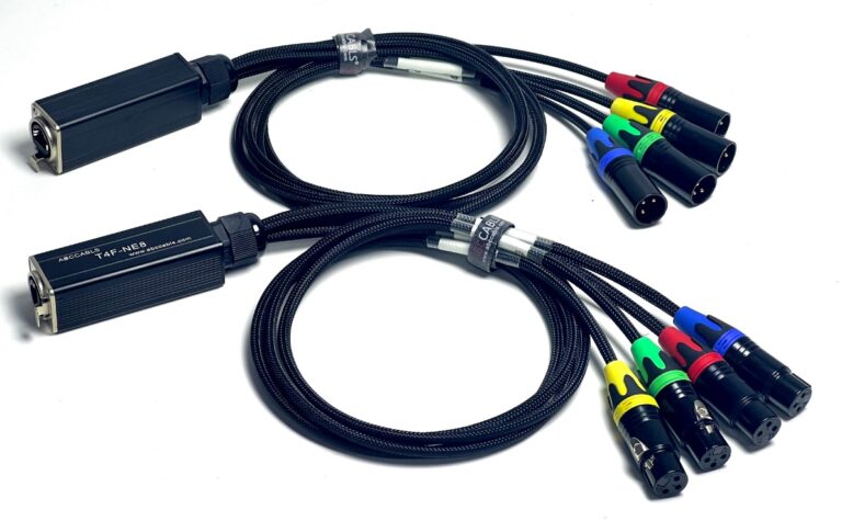 ABC Cables T4M/TFM-NE8, סט הרחבת מולטי 4 ערוצים DMX