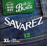 Savarez Acoustic Bronze 10-47, סט מיתרים לגיטרה 12 מיתרים