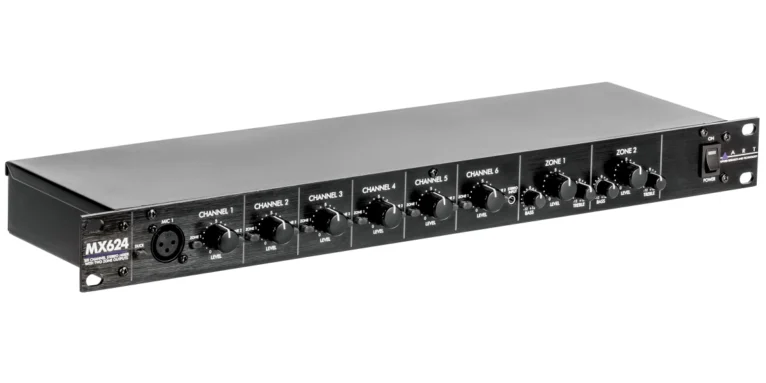 ART Pro Audio MX624, מיקסר מטריצה 6 ערוצים, 2 אזורים