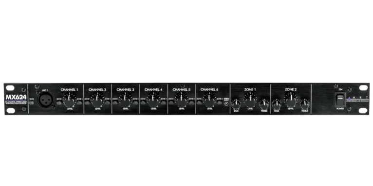 ART Pro Audio MX624, מיקסר מטריצה 6 ערוצים, 2 אזורים