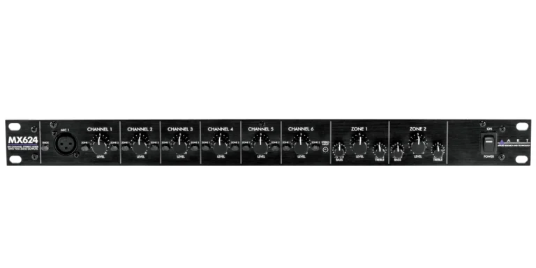 ART Pro Audio MX624, מיקסר מטריצה 6 ערוצים, 2 אזורים