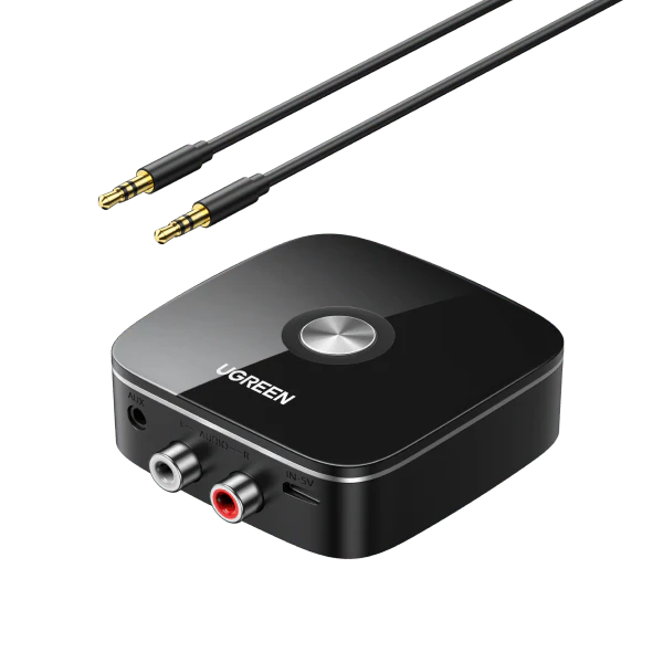 ugreen-bluetooth-adapter-for-hifi-with-rca-and-35mm-jack-592796.webp UGREEN – מקלט בלוטות' 5.3 לחיבור מערכת שמע
