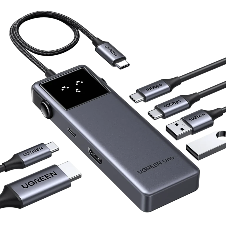 תחנת עגינה UGREEN UNO USB-C 6 ב-1 עם יציאת HDMI