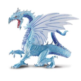 פסלון דרקון קרח כסוף