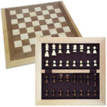 שחמט עץ אלגנטי 40×40 ס״מ