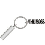 מחזיק מפתחות THE BOSS עם לוחית לחריטה