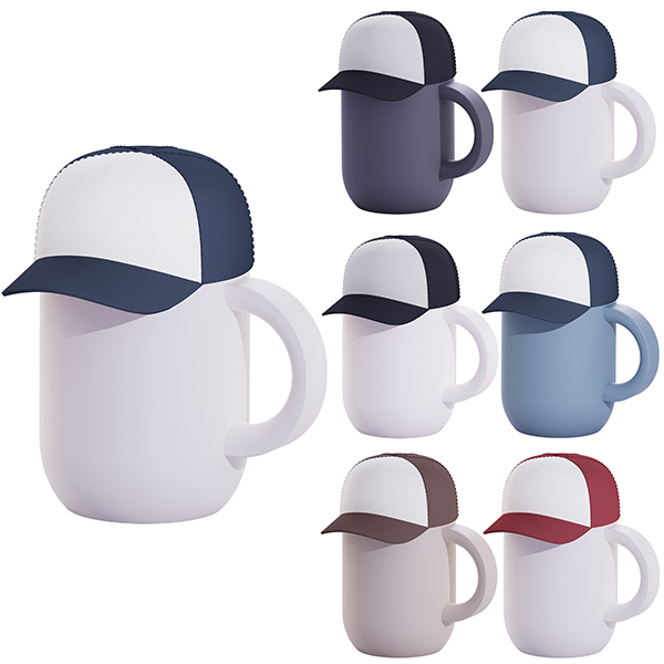 6625.jpg ASOBU Happy Hats ספל תרמי 400 מ״ל עם ציפוי קרמי, תמונה 1