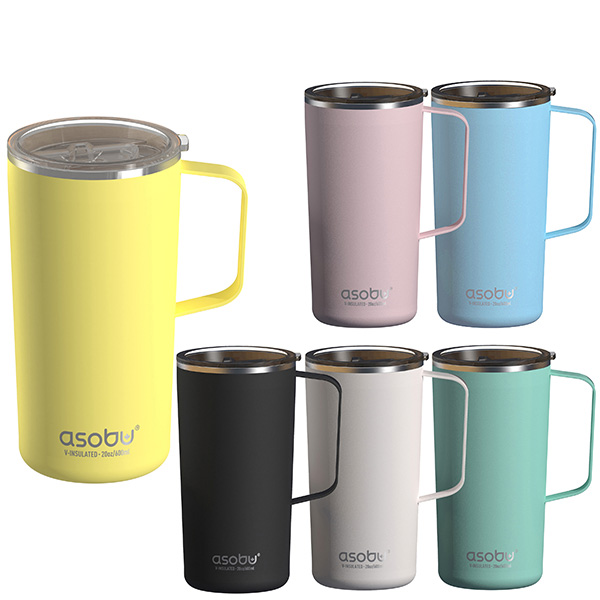 6690new.jpg ASOBU Tower Mug ספל תרמי 600 מ״ל עם ציפוי קרמי, תמונה 1
