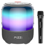 ⁦רמקול PiZZi Thunder Bass 60W עם מיקרופון אלחוטי⁩, תמונה ⁦2⁩