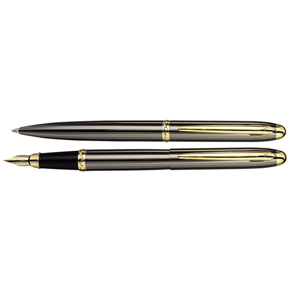Xp123bf.jpg עט X-Pen קלאסיק טיטניום עם קליפס זהב, תמונה 1
