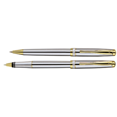 Xp141br.jpg עט X-Pen נובו כרום עם קליפס זהב, תמונה 1