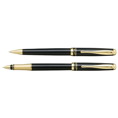 Xp146br.jpg עט X-Pen נובו שחור עם קליפס זהב, תמונה 1