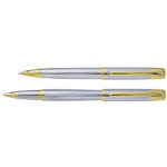 עט X-Pen סימפוני כרום עם קליפס זהב