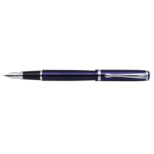 Xp314f.jpg עט X-Pen פודיום נובע כחול עם קליפס כרום, תמונה 1