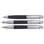 עט X-Pen פואם שחור עם קליפס כרום
