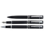עט X-Pen סורנטו שחור עם קליפס כרום