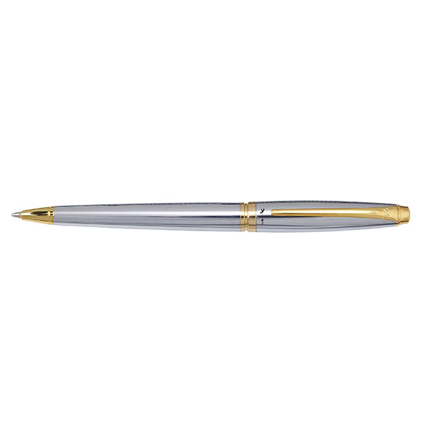 Xp602b.jpg עט X-Pen רגטה כרום עם קליפס זהב, תמונה 1