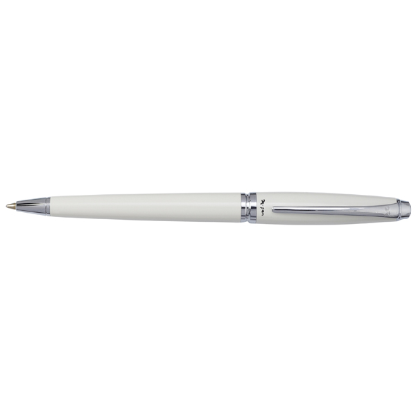 Xp609b.jpg עט X-Pen רגטה לבן עם קליפס כרום, תמונה 1