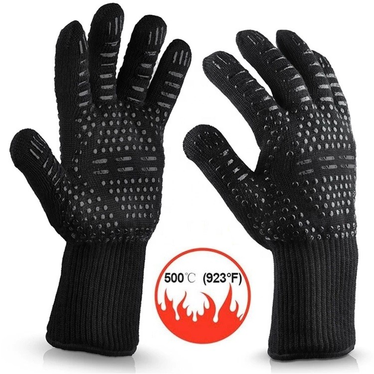 bbq-gloves2.jpg כפפות מנגל עמידות עד 500 מעלות, תמונה 1