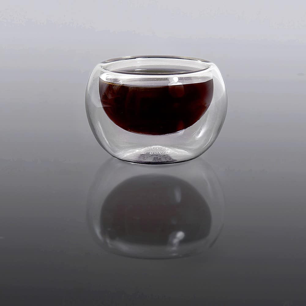 cups6-3.jpg 6 כוסות אספרסו זכוכית כפולה 60 מ"ל, תמונה 1