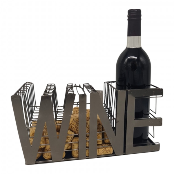 מעמד מתכת לבקבוק יין ופקקי שעם, WINE מעמד מתכת לבקבוק יין ופקקי שעם, WINE