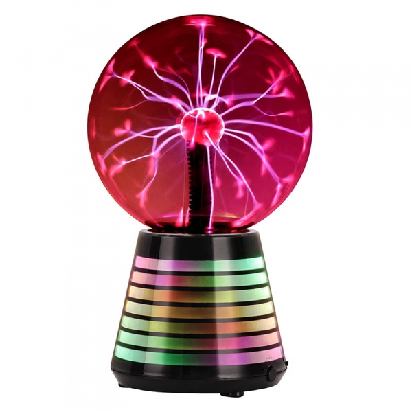 כדור פלזמה 6 אינץ' עם בסיס תאורת RGB