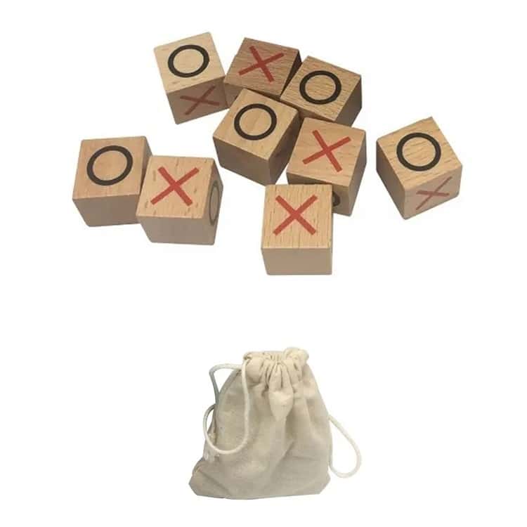 xo1.jpg איקס עיגול מעץ בנרתיק בד, תמונה 1