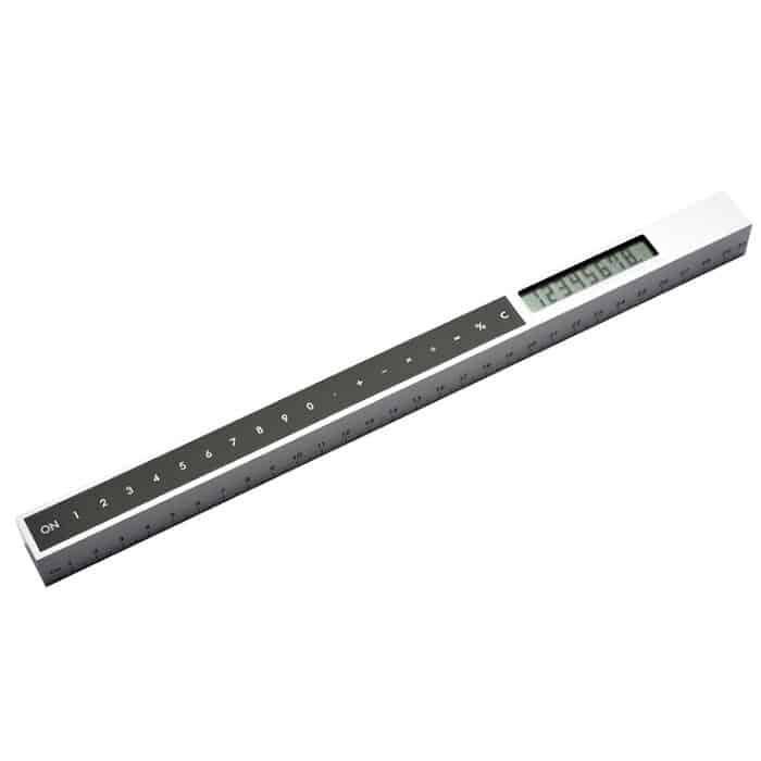 מחשבון-סרגל2.jpg סרגל 30 ס"מ עם מחשבון, תמונה 1