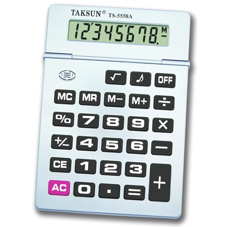 מחשבון-ענק1.jpg מחשבון ענק 29.5x21 ס"מ עם צג מתכוונן, תמונה 1