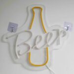 שלט ניאון LED בצורת בקבוק בירה עם הכיתוב Beer, חיבור USB, תמונה 5