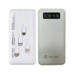 מטען נייד 10,000mAh עם 4 כבלים ומסך