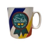 ספל ענק 900 מ"ל THE BEST TEACHER IN THE WORLD, תמונה 2