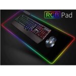 פד שולחני גדול 80x30 ס"מ עם תאורת RGB, תמונה 2