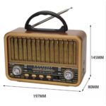 רדיו רטרו בלוטות' נטען, 19.7x14.5 ס"מ, תמונה 5
